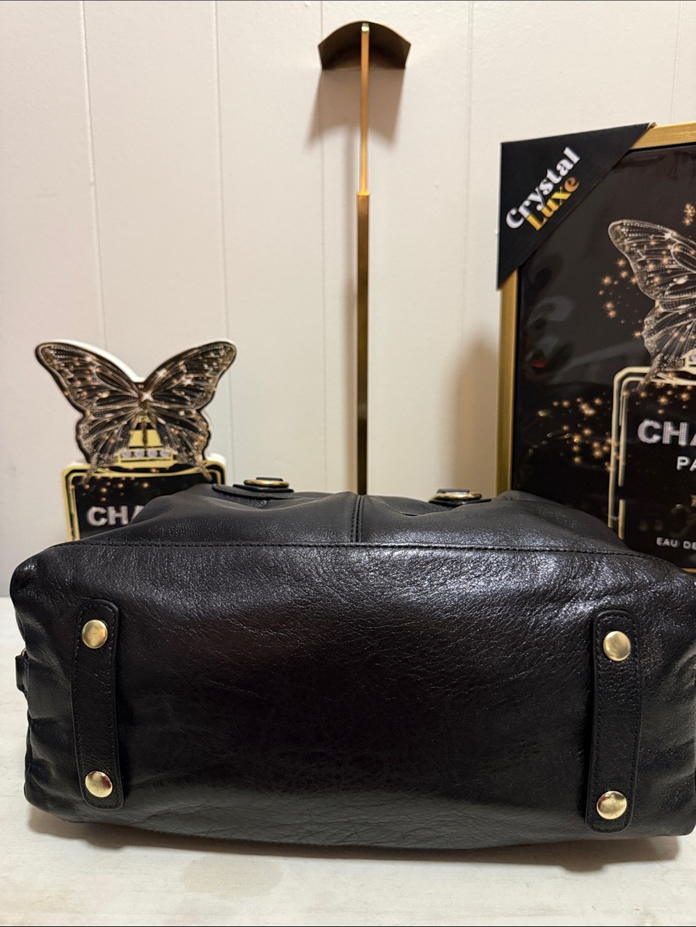 Coach Madison Sabrina Black Leather Satchel with Gold Hardware - Picture 8 of 15